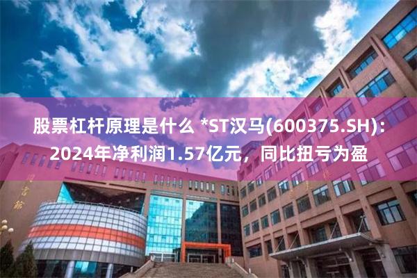 股票杠杆原理是什么 *ST汉马(600375.SH)：2024年净利润1.57亿元，同比扭亏为盈